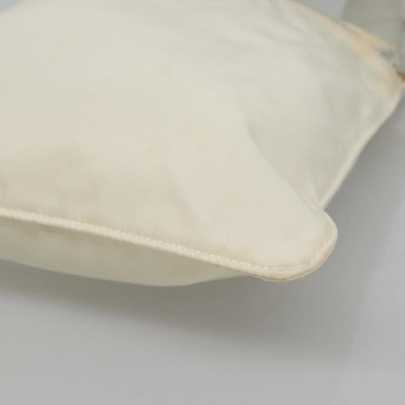 PRADA Shoulder Bag Nylon White Silver Auth hk2216 - Picture 14 of 16